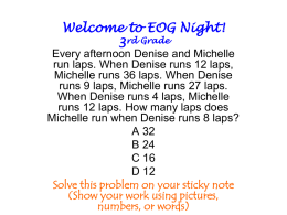 Welcome to EOG Night! 3rd, 4th, & 5th Grade