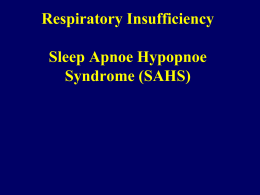 Respiratory Insufficiency, Sleep