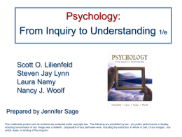 Powerpoint Presentations to Accompany 1st ed.