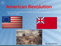 American Revolution - St. Nicholas School