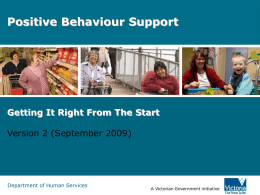 Positive Behaviour Support