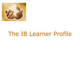 The IB Learner Profile