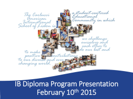 IB Diploma Program Presentation