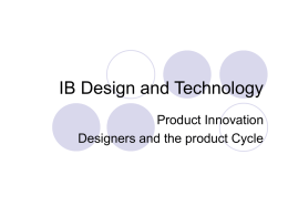 IB Design and Technology