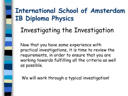 Bonn International School IB Diploma Physics
