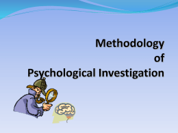 IB Psychology Methodology Syllabus