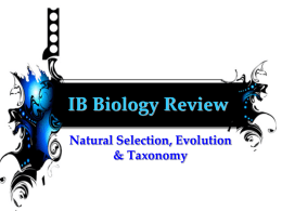 Senior IB Bio Review