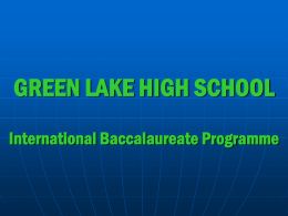 International Baccalaureate Programme