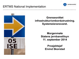ERTMS National Implementation
