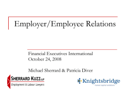 Employer/Employee Relations