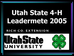 Livestock Judging - Utah State University Extension
