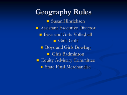 Geography Rules - Illinois High School Association