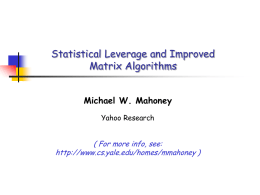 Fast Monte-Carlo Algorithms for Matrix Multiplication