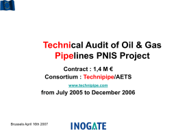 Technical Audit Pipelines @ PNIS