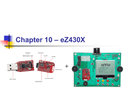 Chapter 10 - eZ430X