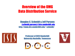 DDS by Doug Schmidt - Washington University in St. Louis
