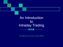 dka - An Introduction to Intraday Trading