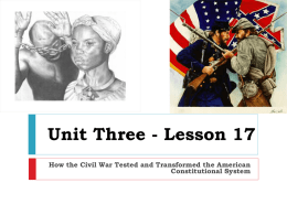 Unit Three - Lesson 17