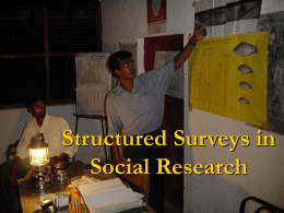 Quantitative Social Survey Design