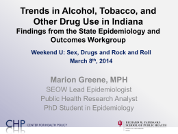 Prescription Drug Abuse EPI Profile Presentation