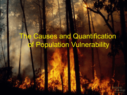 The Causes and Quantification of Population Vulnerability