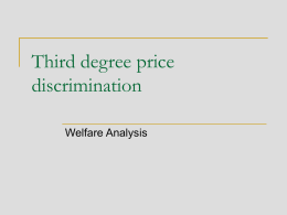 Third degree price discrimination