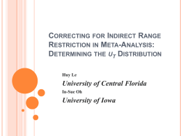 Correcting for Indirect Range Restriction in Meta