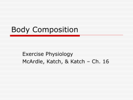 Body Composition - Weber State University