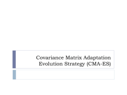 Covariance Matrix Adaptation Evolution Strategy (CMA-ES)