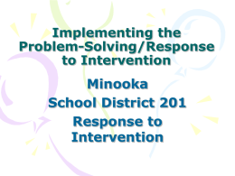 PowerPoint Presentation - Response to Intervention (RtI