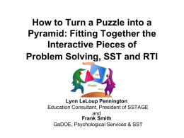 How to turn a puzzle into a pyramid: Fitting together the