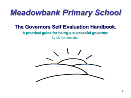 Handbook for Governors