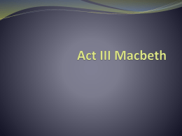 Act III Macbeth