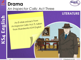 An Inspector Calls: Act Three