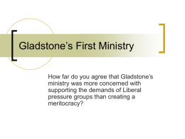 Gladstone’s First Ministry