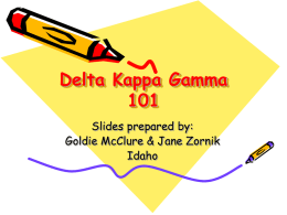 Delta Kappa Gamma 101 - Onondaga Community College