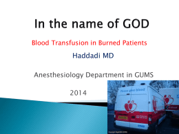 Blood Transfusion - Gilan University of Medical Sciences