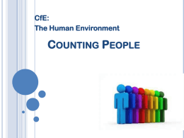 Counting the People (a census)