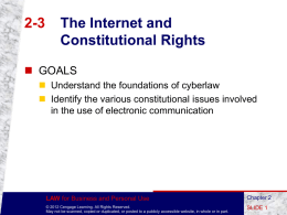 CHAPTER 2 Constitutional Rights