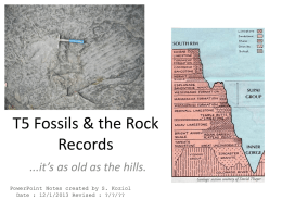 T5 Fossils & the Rock Records