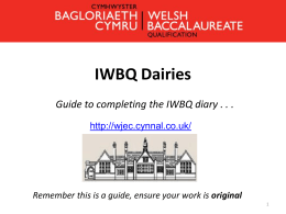 IWBQ Dairies