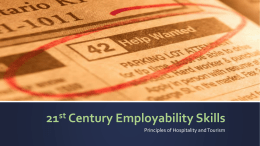 PowerPoint - 21st Century Employability Skills