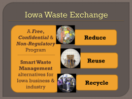 Iowa Waste Exchange - Home