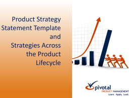 Product Strategy Statement Template