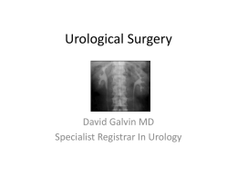 Urological Surgery - UCC Surgical Society | surgical@
