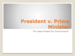 President v. Prime Minister