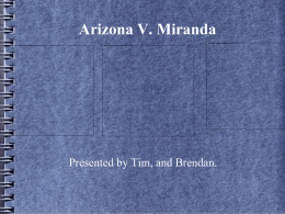 Arizona V. Miranda - Darket Class Blog