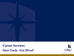 Career Services - Oral Roberts University