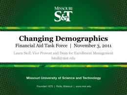 Sample Title Slide - Missouri University of Science and