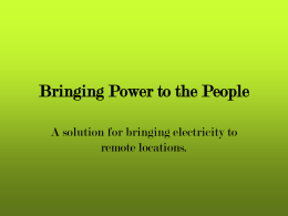 Bringing Power to the People - New Mexico State University